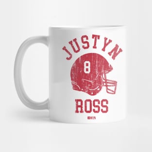 Justyn Ross Kansas City Helmet Font Mug